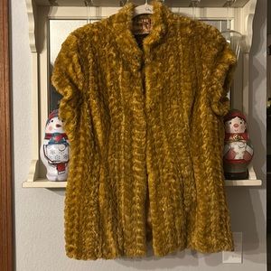 Adrienne Landau Mustard Vest